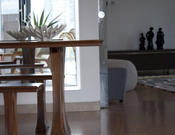 Custom Handmade Solid Timber Dining Suite with Bench Seat from Tasmanian Blackwood