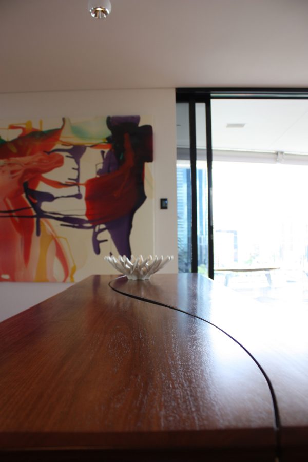 Custom Handmade Solid Timber Dining Suite with Bench Seat from Tasmanian Blackwood